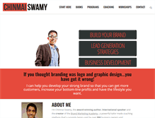 Tablet Screenshot of chinmaiswamy.com